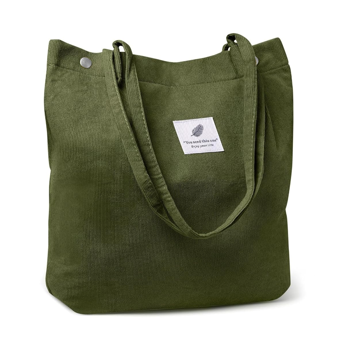 PALAY Tote Bag Corduroy Solid Color Hand Bag for Women Shoulder Bag for Shopping, Commuting, Shopping Bag, Large Grocery Bag, Dark Green PALAY Tote Bag Corduroy Solid Color Hand Bag for Women Shoulder Bag for Shopping, Commuting, Shopping Bag, Large Grocery Bag, Dark Green